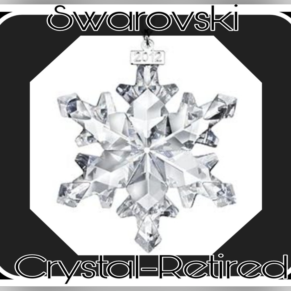 Swarovski Austrian Crystal Holiday Christmas Snowflake 2012 Ornament 2.8"W x 3"H - Picture 6 of 8